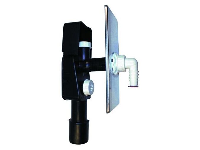 HL Zápachová uzávěrka DN40/50 pro pračky s připojením na přivzdušňovací ventil, 110x225mm