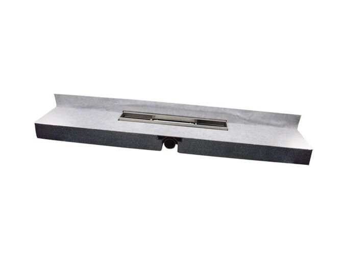 HL sprchový žlab 1200x200x79 mm, Primus Line (suchý sifon) montáž ke stěně, ležatý odtok