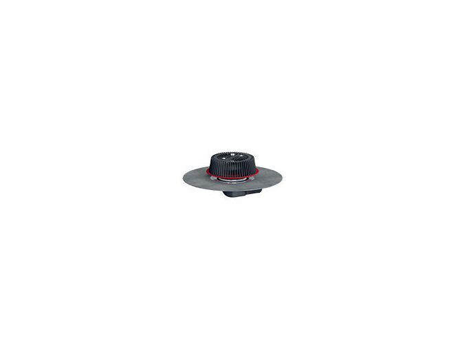 HL PowerSafe střešní vtok DN75, ležatý, s asfaltovou manžetou, záchytný koš