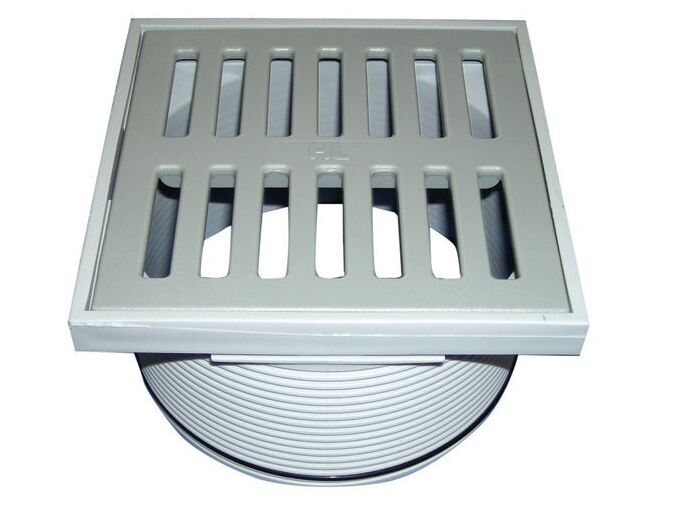HL Nástavec žebrovaný d 145mm s plastovým rámem a plastovou mříží 47x147mm/138x138mm