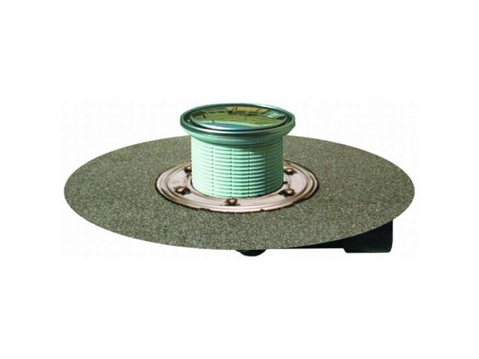 HL Balkónový a terasový vtok DN50/75 s otočným kloubem na odtoku, s živičným límcem