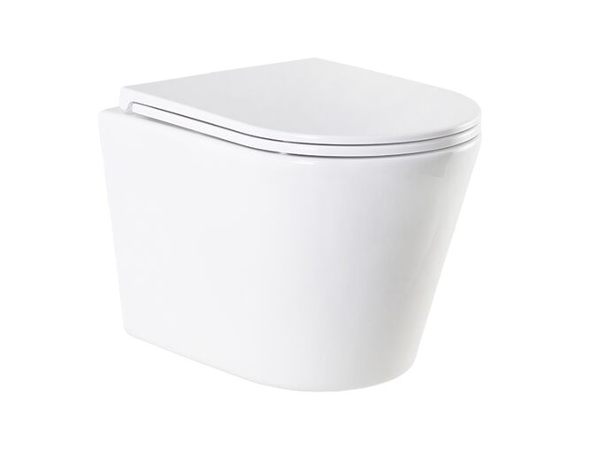 Hopa Ovale Basso závěsné WC Rimless se Slim sedátkem Soft-close, bílá