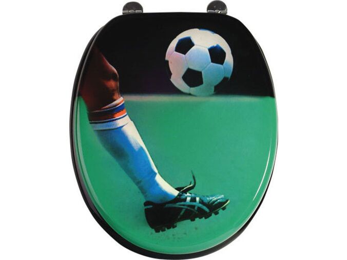 Sapho FUNNY WC sedátko s potiskem fotbal, MDF