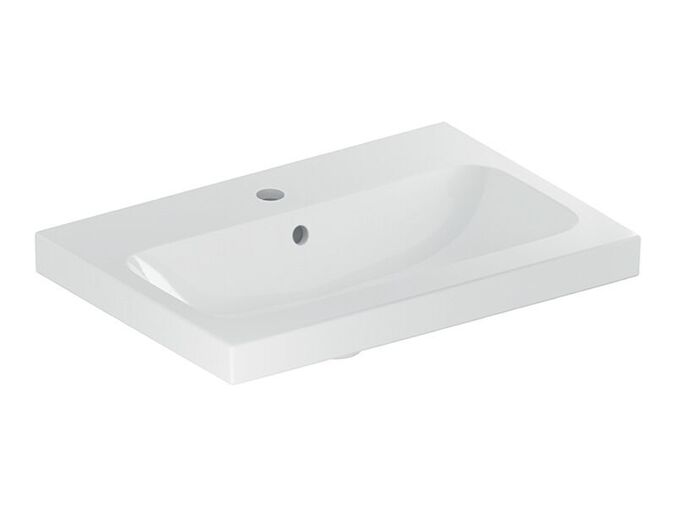 Geberit iCon umyvadlo, 60x42 cm, s otvorem pro baterii, s přepadem, bílá