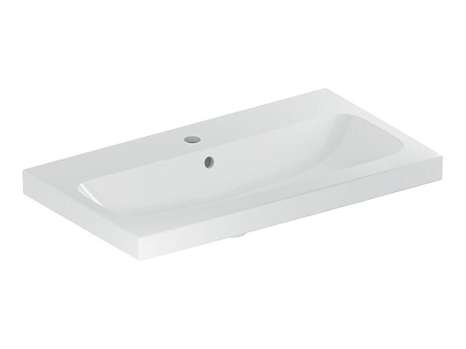 Geberit iCon umyvadlo, 75x42 cm, s otvorem pro baterii, s přepadem, bílá