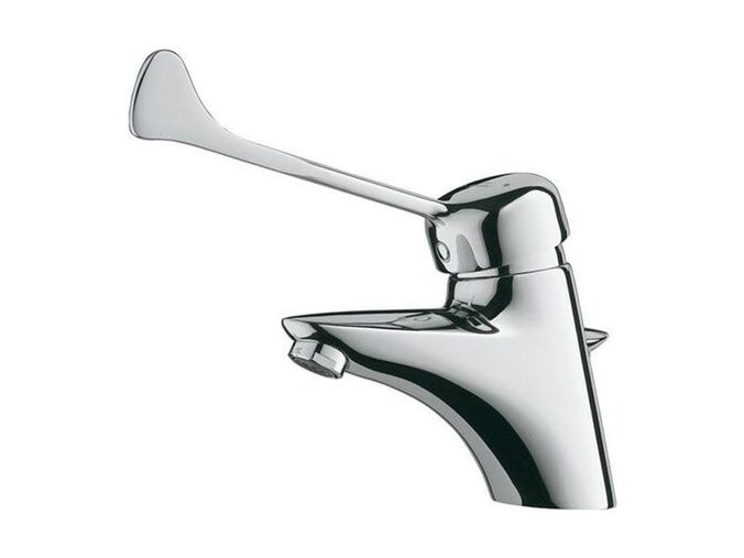 Ideal Standard Ceramix umyvadlová baterie s prodlouženou pákou, omezovač teploty, odtoková garnitura, vývod 130mm, chrom