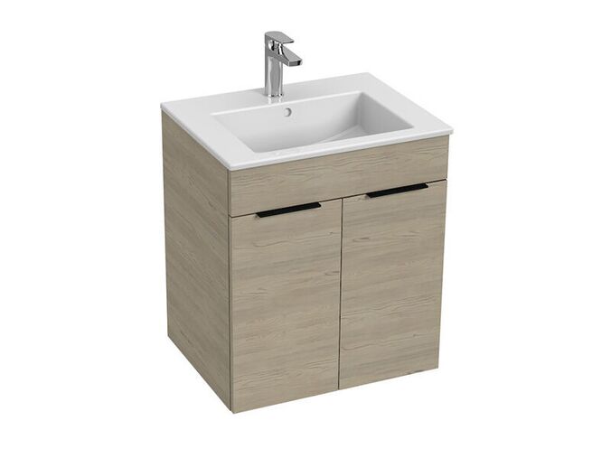 Jika Cube Skříňka s umyvadlem 55x43x62,2 cm, 2x dvířka, jasan