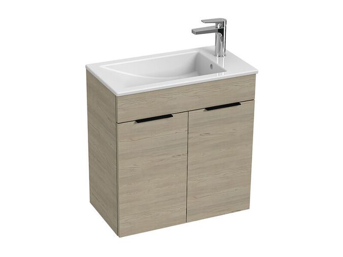 Jika Cube Skříňka s umyvadlem 60,5x33,5x62,2 cm, 2x dvířka, jasan