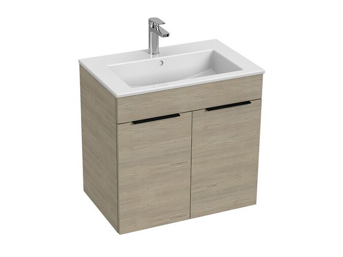 Jika Cube Skříňka s umyvadlem 65x43x62,2 cm, 2x dvířka, jasan