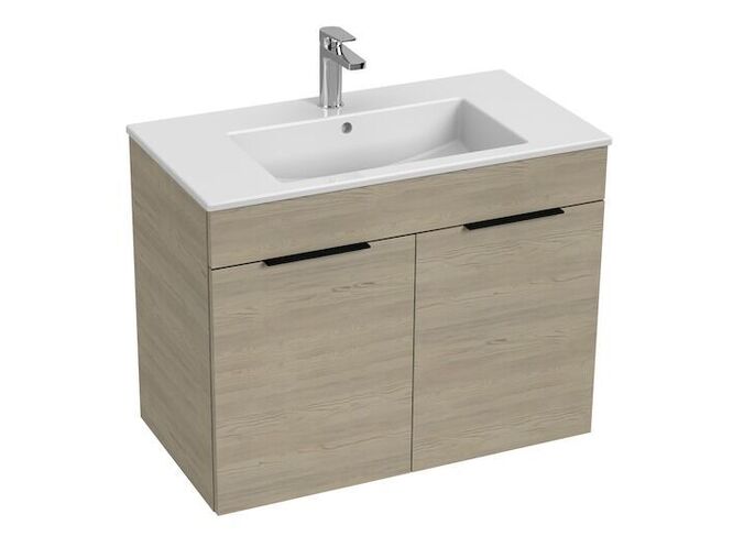 Jika Cube Skříňka s umyvadlem 80x43x62,2 cm, 2x dvířka, jasan