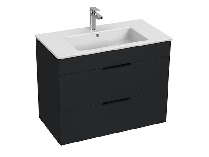 Jika Cube Skříňka s umyvadlem 80x43x62,2 cm, 2x zásuvka, antracit mat