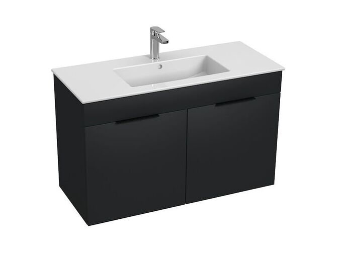 Jika Cube Skříňka s umyvadlem 100x43x62,2 cm, 2x dvířka, antracit mat
