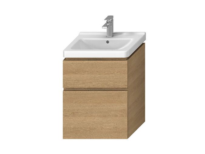 Jika Cubito Pure Skříňka pod umyvadlo 54x39,9x68,3 cm, 2x zásuvka, dub