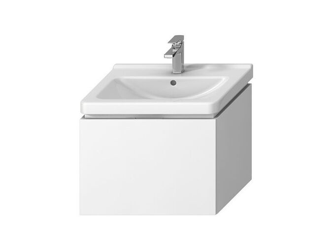 Jika Cubito Pure Skříňka pod umyvadlo 64x46,7x48 cm, 1x zásuvka, bílá/bílá lesk