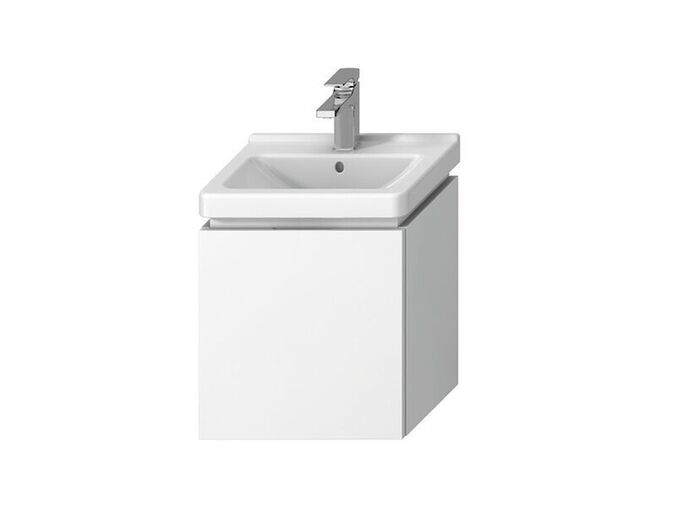 Jika Cubito Pure Skříňka pod umývátko 44x33,4x48 cm, 1x zásuvka, bílá/bílá lesk