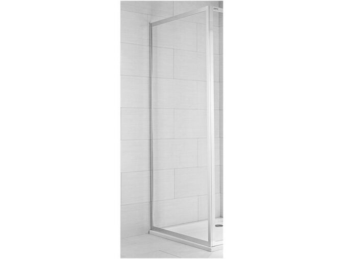 Jika CUBITO PURE pevná stěna, 800 mm, sklo arctic, stříbrný profil, levé - pravé