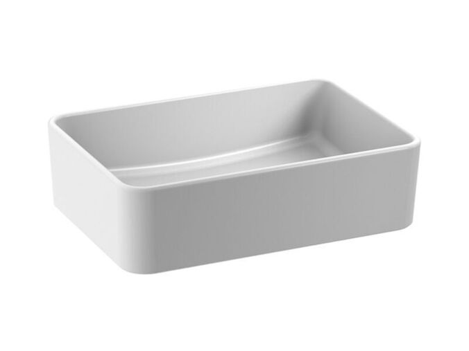 Jika Cubito Pure Umyvadlová mísa 50x35 cm, bez otvoru pro baterii, bez přepadu, bílá mat