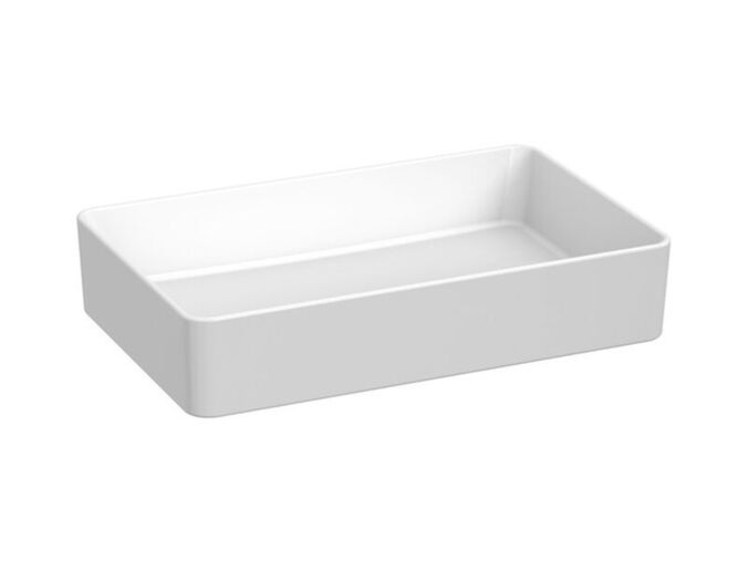 Jika Cubito Pure Umyvadlová mísa 60x38 cm, bez otvoru pro baterii, bez přepadu, bílá