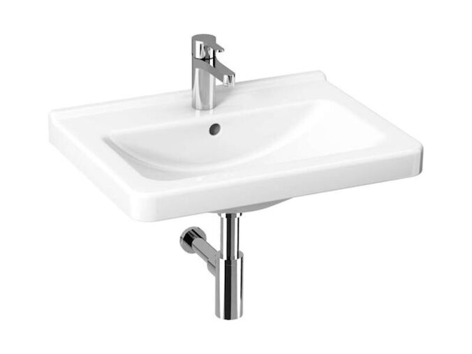 Jika Cubito Pure Umyvadlo 55x42 cm, otvor pro baterii, s přepadem, bílá