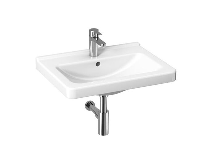 Jika Cubito Pure Umyvadlo 60x45 cm, otvor pro baterii, s přepadem, bílá
