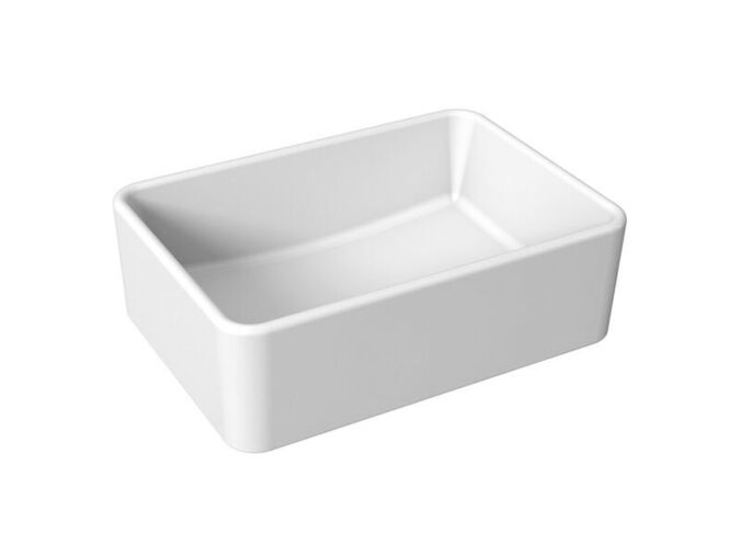 Jika Cubito Pure Umyvadlová mísa 50x35 cm, bez otvoru pro baterii, bez přepadu, Perla, bílá