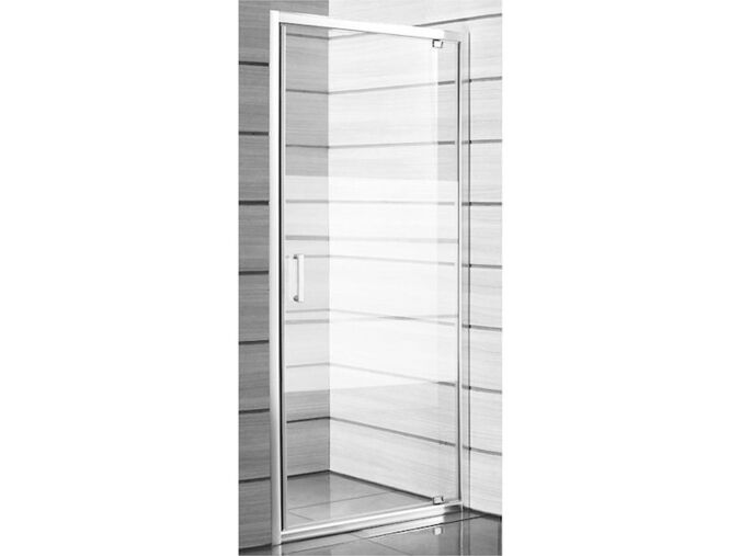 Jika Lyra Plus Jednokřídlé sprchové dveře 900/1900mm, perla na vnitřní straně, sklo stripy, bílá