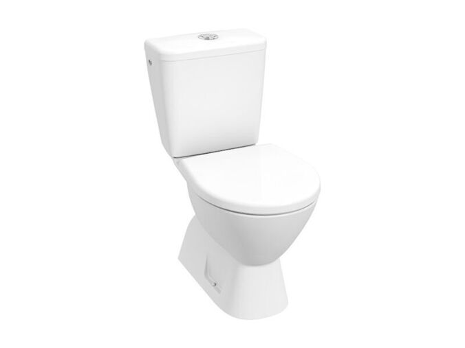 Jika Lyra Plus Kombinační klozet, boční napouštění, svislý odpad, s armaturou Dual Flush, bílá