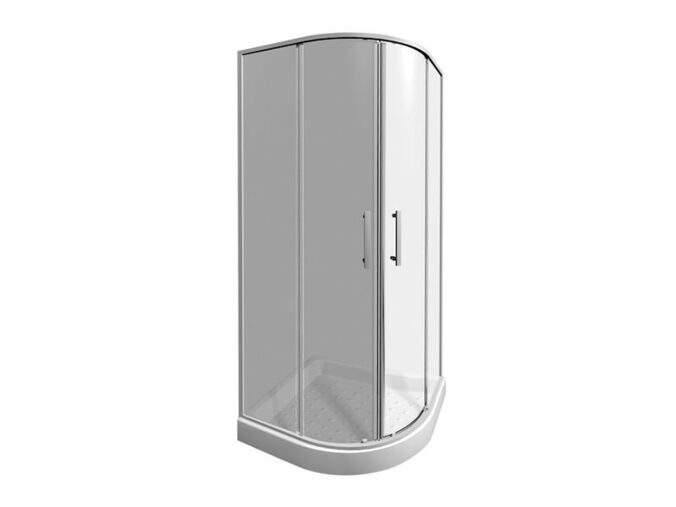 Jika Lyra Plus Sprchový kout čtvrtkruh, 900 x 900 x 1900 mm, sklo čiré, bílá