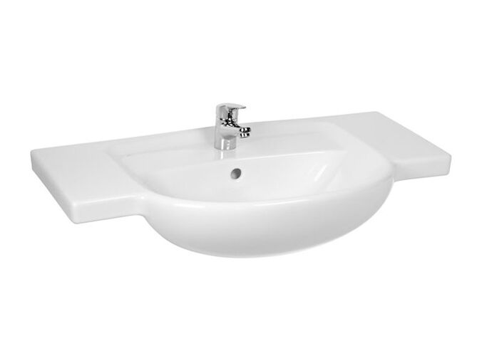 Jika Lyra Plus umyvadlo 80x48 cm, otvor pro baterii, s přepadem, bílá