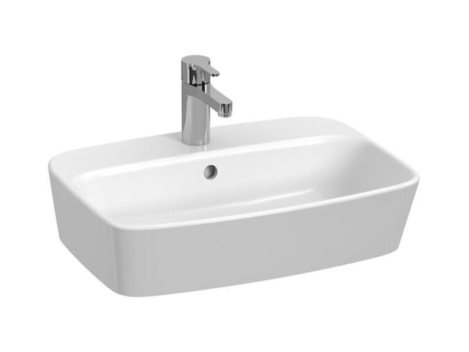 Jika Lyra Plus Umyvadlová mísa 55x40 cm, otvor pro baterii, s přepadem, bílá mat