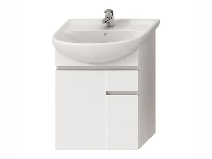 Jika Lyra Plus skříňka pod umyvadlo 54x31,5x69,6 cm, 2x dveře, 1x zásuvka, bílá