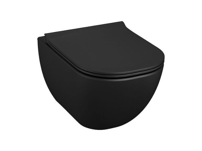 Jika Mio Závěsné WC 53x36 cm, Rimless, černá mat