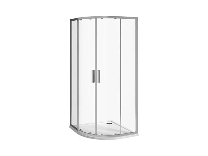 Jika Nion Čtvrtkruhový sprchový kout 88-89,5x88-89,5x195 cm, R550, Perla Glass, dekor arctic, stříbrná lesk