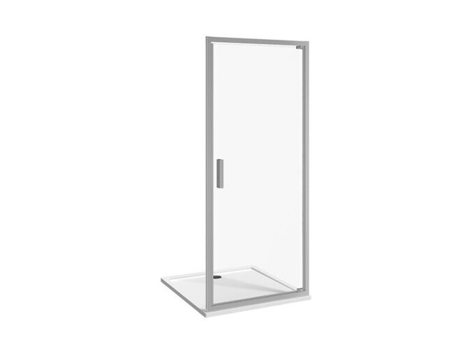 Jika Nion Sprchové dveře pivotové 96,5-99,5x195 cm, jednokřídlé, levé/pravé, Perla Glass, dekor arctic, stříbrná lesk