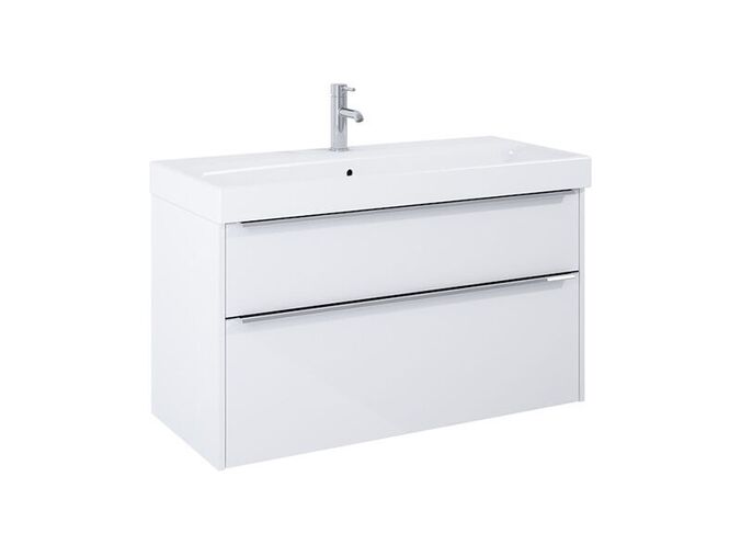 Jika Pure Skříňka s umyvadlem 100x41,8x54 cm, 2x zásuvka, bílá lesk