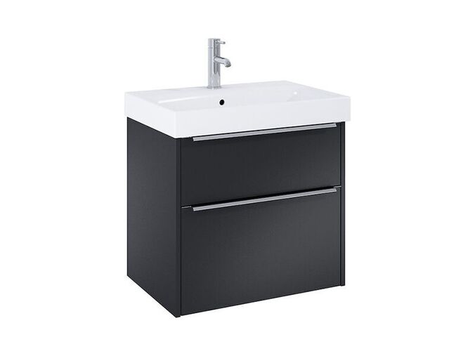Jika Pure Skříňka s umyvadlem 60x41,8x54 cm, 2x zásuvka, černá mat