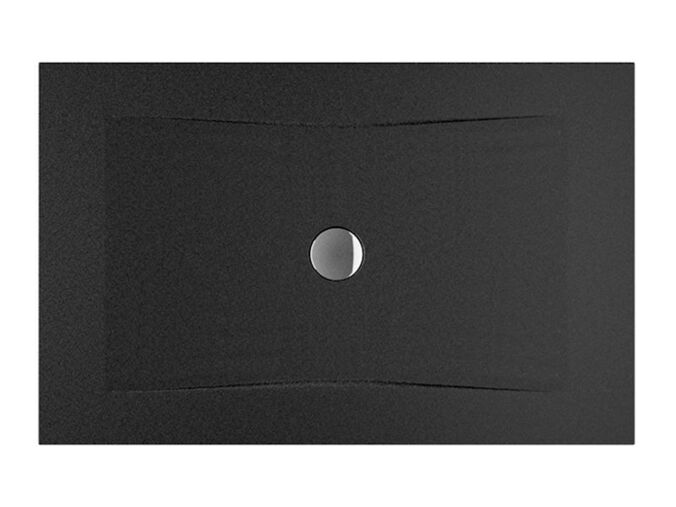 Jika Cubito Pure Obdélníková sprchová vanička 120x80 cm, Antislip, černá