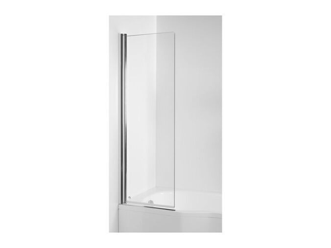 Jika Tigo Vanová zástěna 60x150 cm, jednodílná, levá/pravá, Perla Glass, dekor transparent, stříbrná lesk