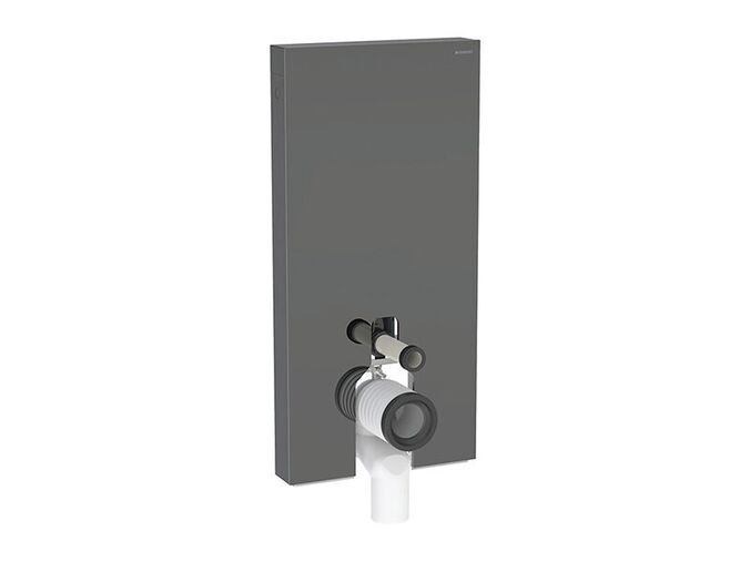 Geberit Monolith Plus sanitární modul pro stojící WC 101+D1486:D1509 cm, spodní přívod vody, čelo sklo/láva