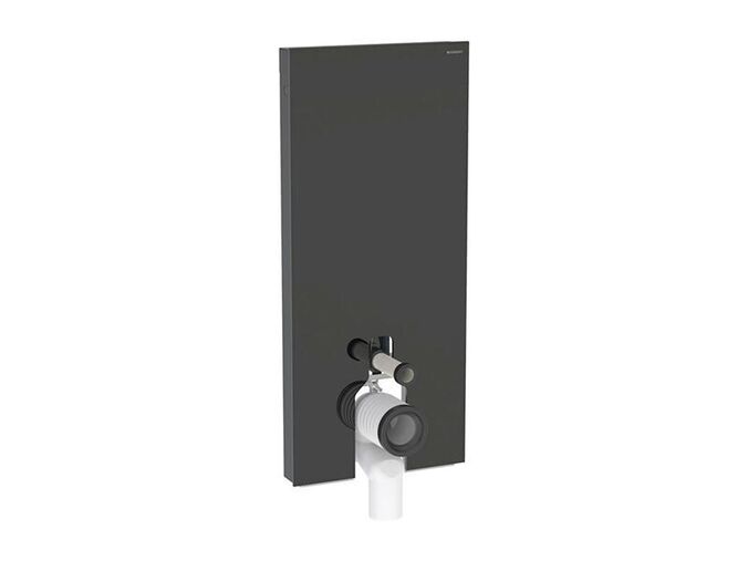 Geberit Monolith Plus sanitární modul pro stojící WC, 114 cm, spodní přívod vody, čelo sklo láva
