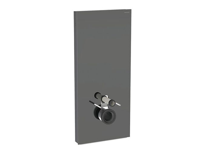Geberit Monolith Plus sanitární modul pro závěsné WC, 114 cm, spodní přívod vody, čelo sklo láva