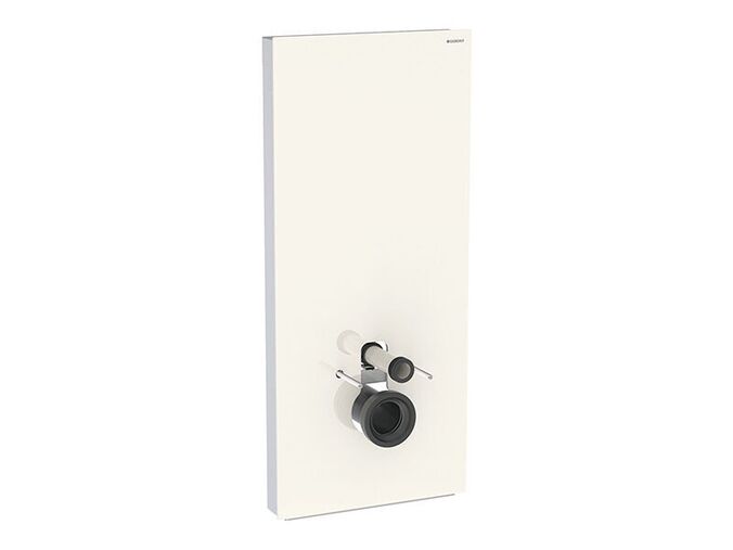 Geberit Monolith Plus sanitární modul pro závěsné WC, 114 cm, spodní přívod vody, čelo sklo pískově šedá