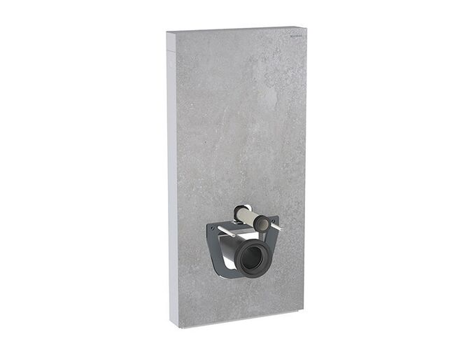 Geberit Monolith Plus sanitární modul pro závěsné WC, 101 cm, spodní přívod vody, čelo kamenina, betonový vzhled