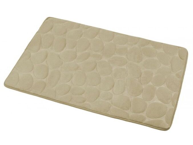 Aqualine Koupelnová předložka, 50x80 cm, 100% mikrovlákno, protiskluz, béžová