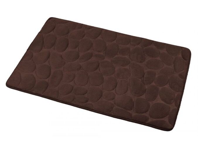Aqualine Koupelnová předložka, 50x80 cm, 100% mikrovlákno, protiskluz, tmavě hnědá