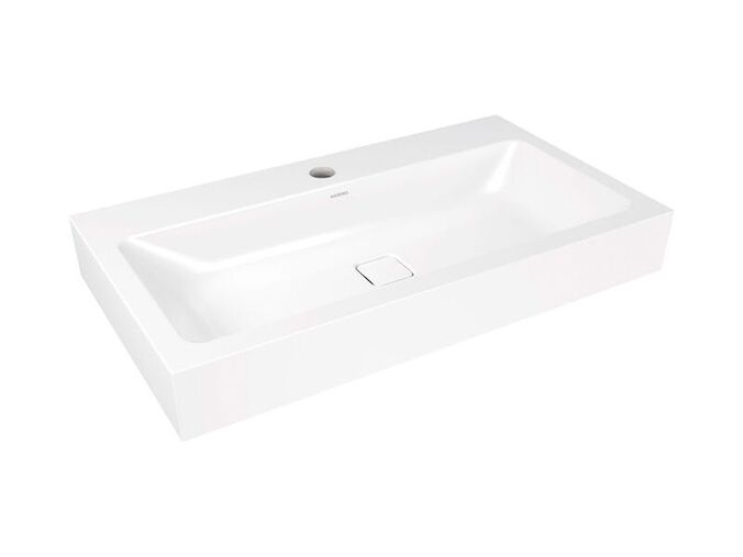 Kaldewei Cono 3090 umyvadlo na stěnu, 90x50x12 cm, Perl-Effekt, 1 otvor pro baterii, bílá