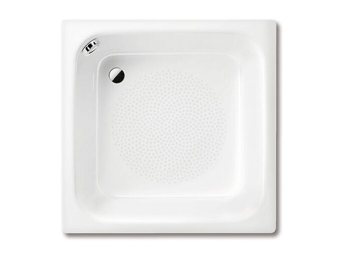 Kaldewei Sanidusch 495 čtvercová sprchová vanička 80x80x25 cm, Antislip, Perl-Effekt, bez polystyrénového nosiče, bílá
