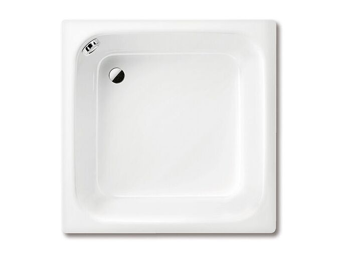 Kaldewei Sanidusch 495 čtvercová sprchová vanička 80x80x25 cm, Perl-Effekt, bez polystyrénového nosiče, bílá