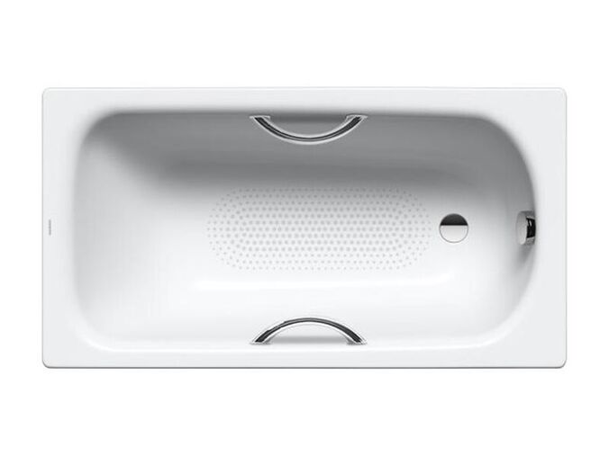 Kaldewei Advantage Obdélníková vana Saniform Plus Star 344, 1400x750 mm, s otvory pro madla, celoplošný antislip, bílá