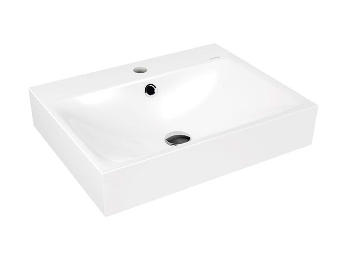 Kaldewei SILENIO 3044, umyvadlo na stěnu, s přepadem, 600x460x120mm, bílá, Perl-Effekt, 1 otvor pro baterii